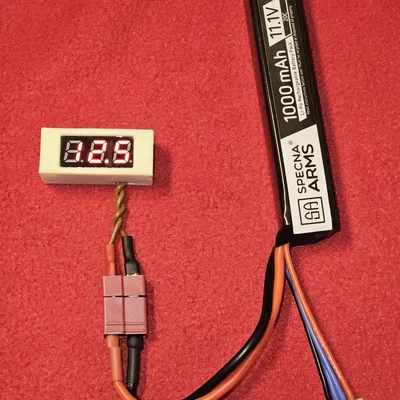 Thiết bị đo điện áp pin cầm tay nhỏ gọn cho Airsoft (LiPo/Li-Ion)