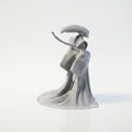 Mô hình 3D Xenomorph khoác áo choàng Sci-Fi có thể in ấn - Thumbnail 3