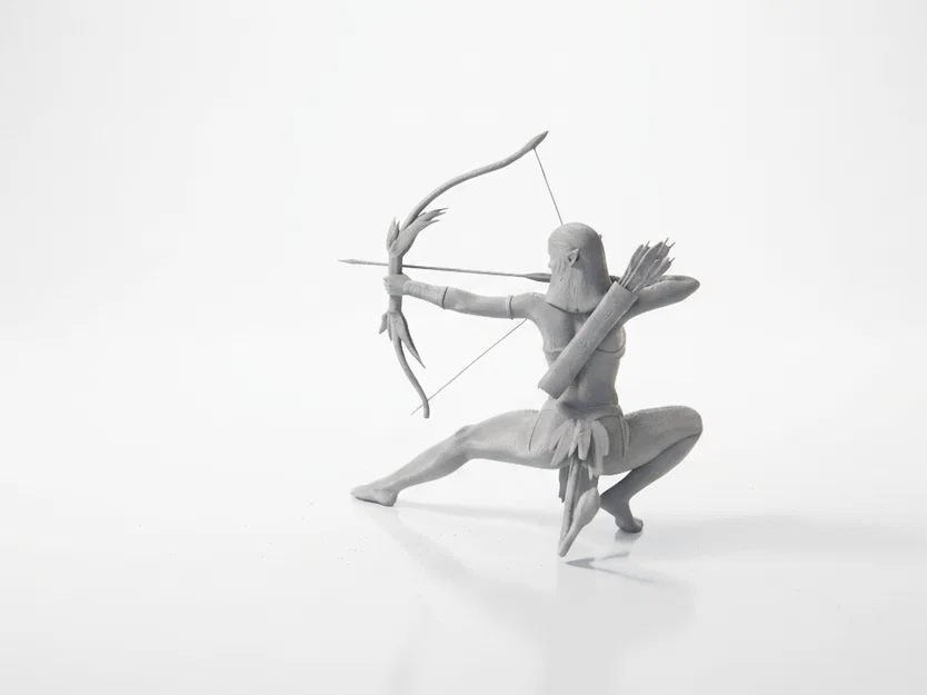 Mô hình 3D Elf Archer - Chiến binh cung thủ giả tưởng tinh xảo - Image 4