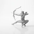 Mô hình 3D Elf Archer - Chiến binh cung thủ giả tưởng tinh xảo - Thumbnail 4
