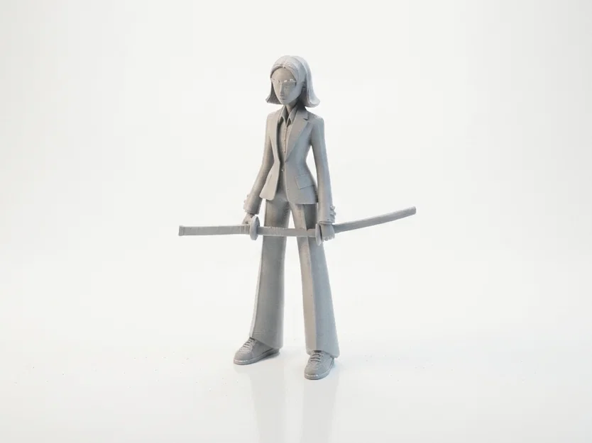 Mô hình 3D Beatrix Kiddo Kill Bill in ấn sắc nét - Image 1