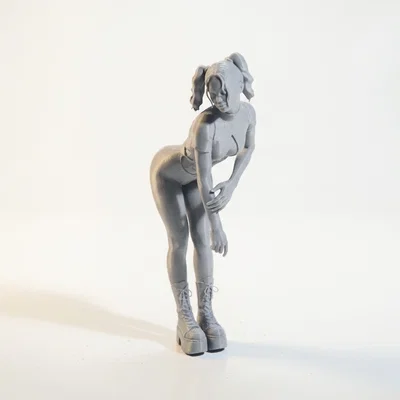 Mô hình Gothic Girl phong cách cá tính - File 3D in ấn chi tiết