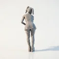 Mô hình Gothic Girl phong cách cá tính - File 3D in ấn chi tiết - Thumbnail 3