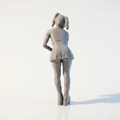 Mô hình Gothic Girl phong cách cá tính - File 3D in ấn chi tiết