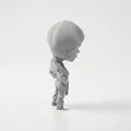 Mô hình 3D Bruce Lee - Tượng huyền thoại võ thuật để bàn - Thumbnail 3