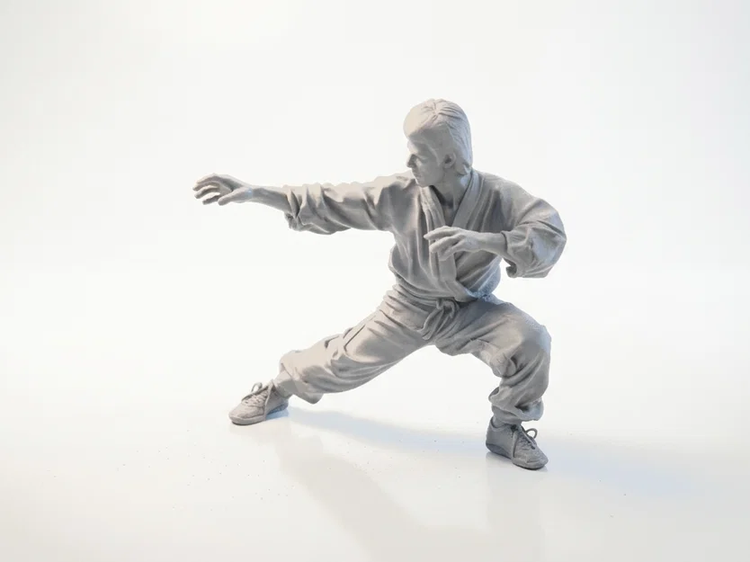 Mô hình 3D Bruce Lee - Võ sĩ huyền thoại in ấn được - Image 1