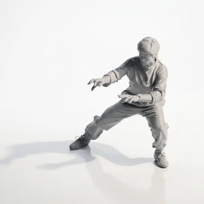 Mô hình 3D Bruce Lee - Tượng võ sĩ huyền thoại phim điện ảnh