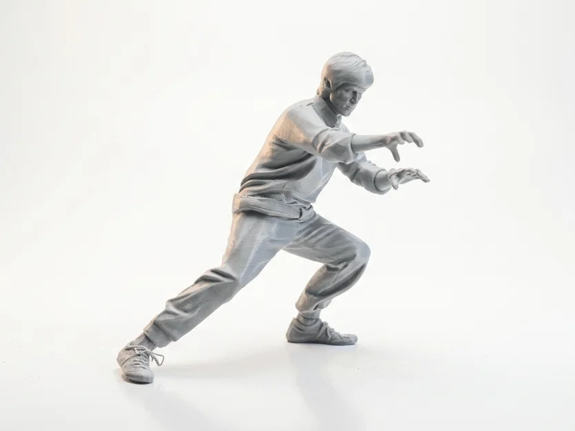 Mô hình 3D Bruce Lee - Tượng võ sĩ huyền thoại phim điện ảnh - Image 2