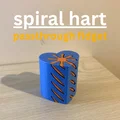 Spiral Heart: Đồ chơi Fidget xoắn hình trái tim in 3D cực chill - Thumbnail 1