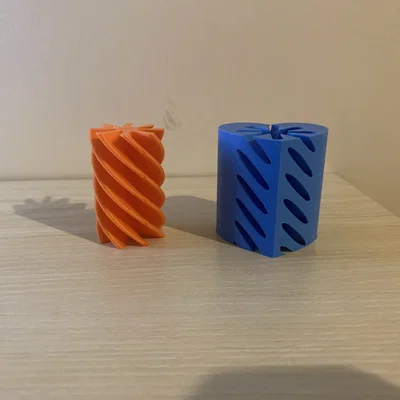 Spiral Heart: Đồ chơi Fidget xoắn hình trái tim in 3D cực chill