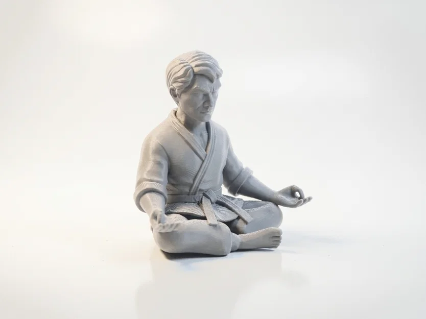 Mô hình 3D Lý Tiểu Long ngồi thiền - Tượng trang trí võ thuật - Image 2