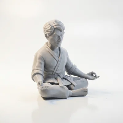 Mô hình 3D Lý Tiểu Long ngồi thiền - Tượng trang trí võ thuật