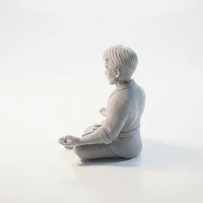 Mô hình 3D Lý Tiểu Long ngồi thiền - Tượng trang trí võ thuật