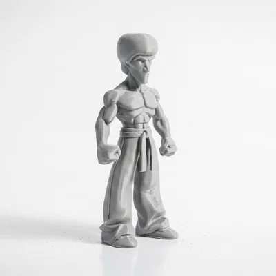 Mô hình 3D Bruce Lee - Tượng võ thuật kinh điển cho người hâm mộ