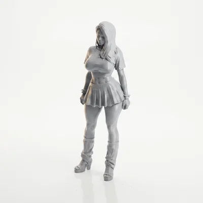 Mô hình nhân vật Gothic Woman 3D sắc nét
