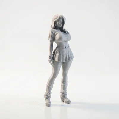 Mô hình nhân vật Gothic Woman 3D sắc nét