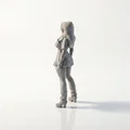 Mô hình nhân vật Gothic Woman 3D sắc nét - Thumbnail 4
