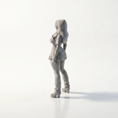 Mô hình nhân vật Gothic Woman 3D sắc nét