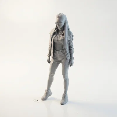 Mô Hình Figurine Cool Goth Girl - Mẫu In 3D Độc Đáo