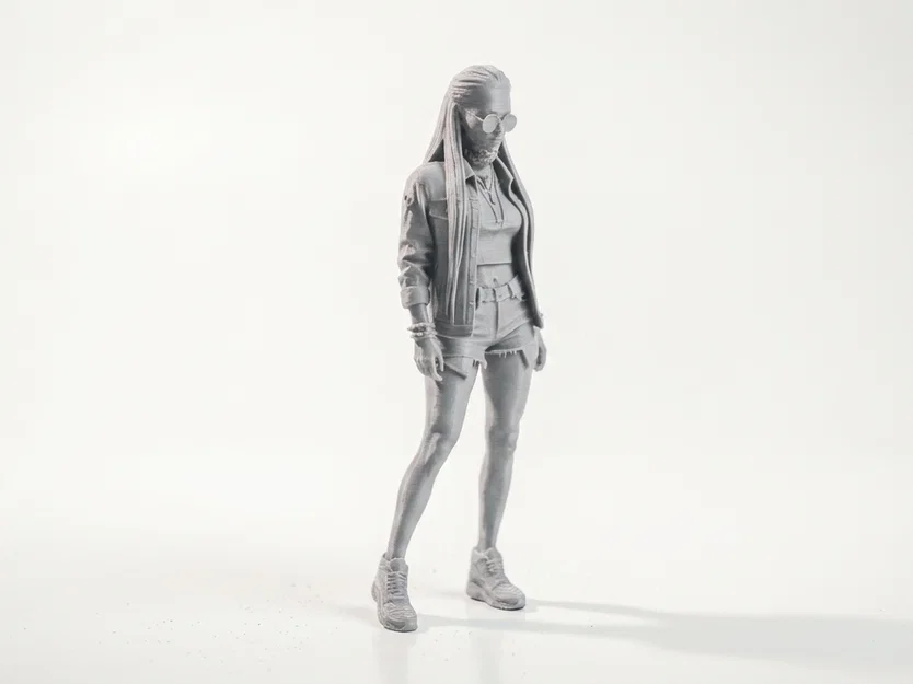 Mô Hình Figurine Cool Goth Girl - Mẫu In 3D Độc Đáo - Image 2