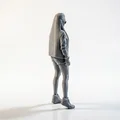 Mô Hình Figurine Cool Goth Girl - Mẫu In 3D Độc Đáo - Thumbnail 3