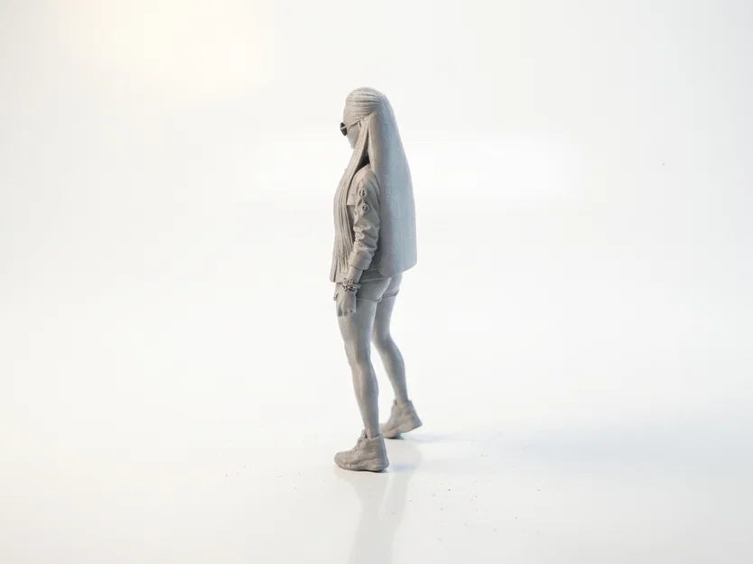 Mô Hình Figurine Cool Goth Girl - Mẫu In 3D Độc Đáo - Image 4