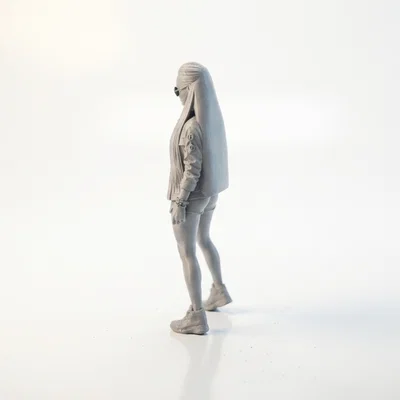 Mô Hình Figurine Cool Goth Girl - Mẫu In 3D Độc Đáo