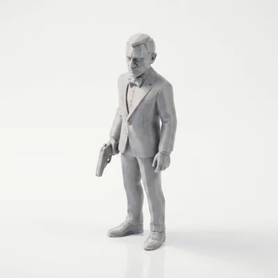 Mô hình 3D Daniel Craig James Bond - Tượng điệp viên 007 in 3D