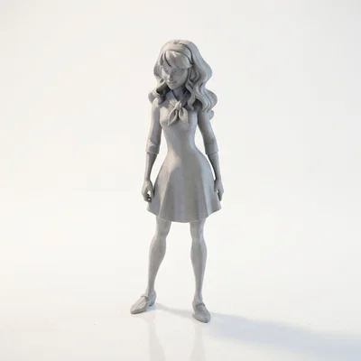 Mô hình 3D nhân vật Daphne trong phim hoạt hình