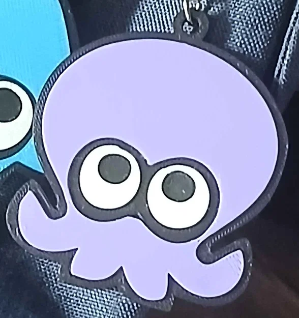 Móc khóa Octoling Splatoon in 3D siêu xinh và đơn giản - Image 1