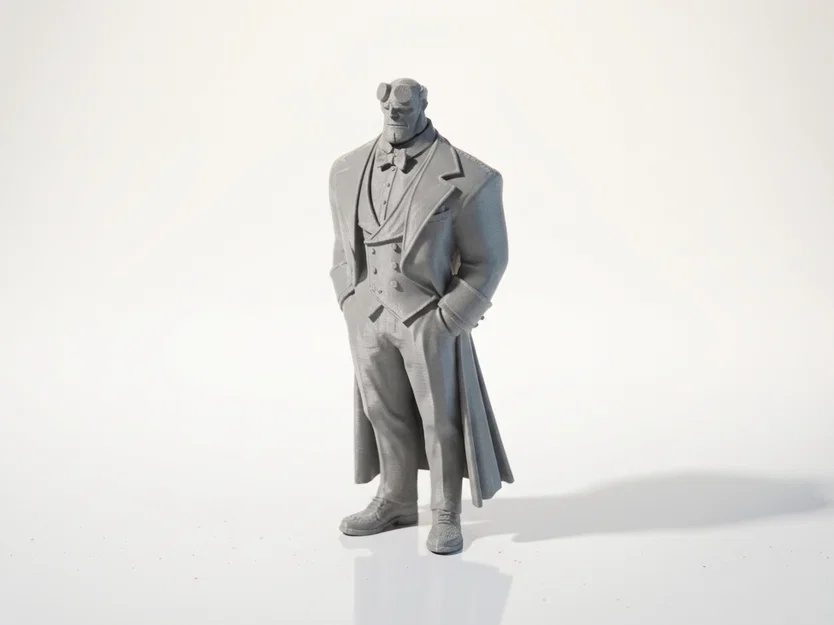 Mô hình Dapper Hellboy in 3D phong cách lịch lãm - Image 1