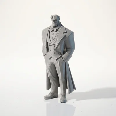 Mô hình Dapper Hellboy in 3D phong cách lịch lãm