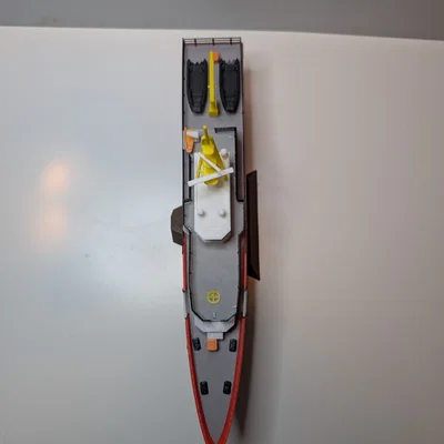 Mô hình tàu tuần tra 3D chi tiết - Thiết kế mô phỏng hàng hải