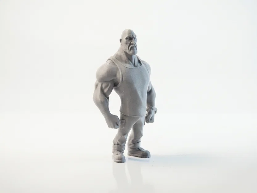 Mô hình in 3D Dwayne Johnson (The Rock) - Phim & Truyền hình - Image 2