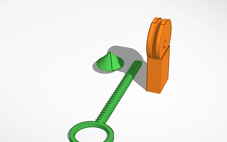 Mô hình con quay mini kèm bệ phóng và dây kéo in 3D - Image 1