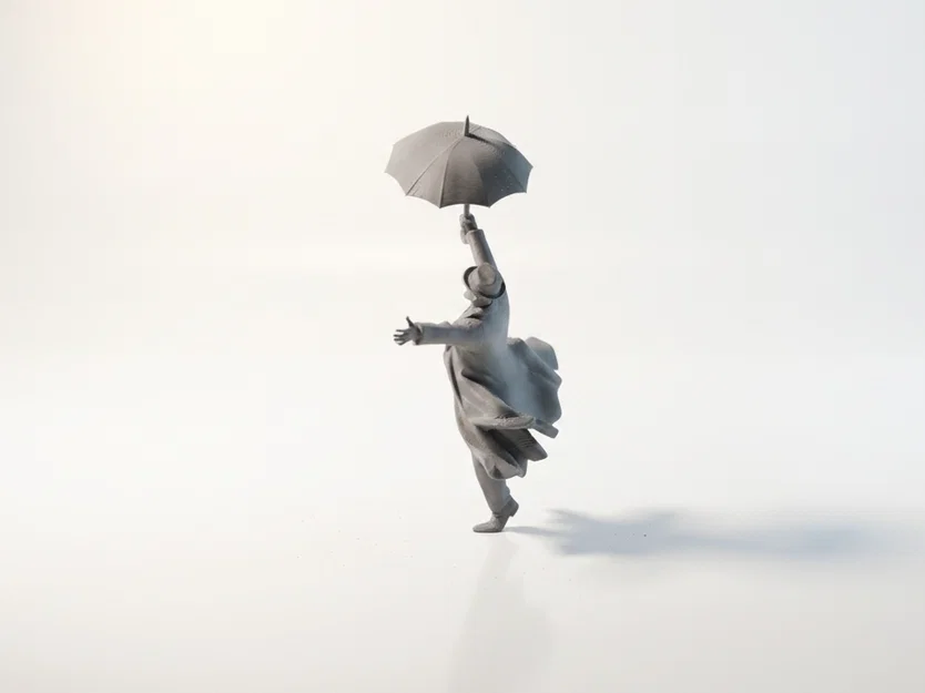 Mô hình 3D Gene Kelly nhảy múa kinh điển - Phim & Truyền hình - Image 4