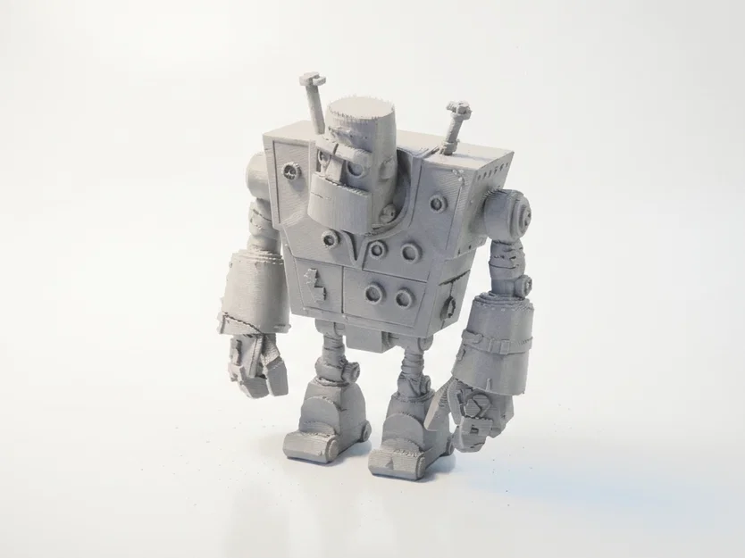 Mô hình Robot Cổ điển Retro Robot Figurine - File in 3D Sci-Fi - Image 1