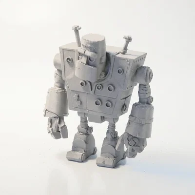 Mô hình Robot Cổ điển Retro Robot Figurine - File in 3D Sci-Fi