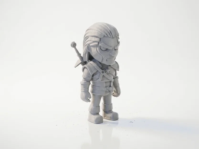 Mô hình 3D in Geralt Of Rivia - Sói Trắng Witcher - Image 2