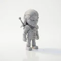 Mô hình 3D in Geralt Of Rivia - Sói Trắng Witcher - Thumbnail 2