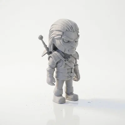 Mô hình 3D in Geralt Of Rivia - Sói Trắng Witcher