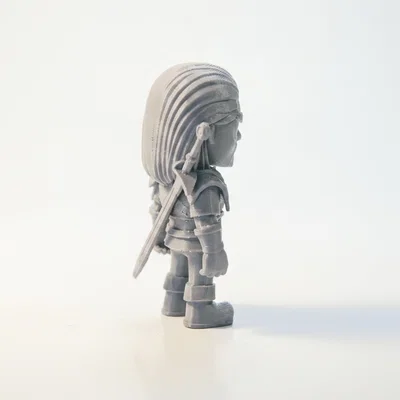 Mô hình 3D in Geralt Of Rivia - Sói Trắng Witcher