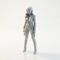 Mô hình 3D Goth Girl - Tượng nhân vật phong cách Gothic ấn tượng - Thumbnail 1