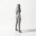 Mô hình 3D Goth Girl - Tượng nhân vật phong cách Gothic ấn tượng - Thumbnail 3