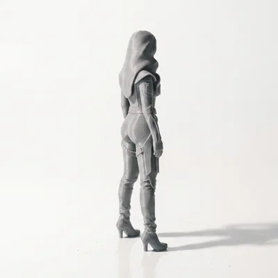 Mô hình 3D Goth Girl - Tượng nhân vật phong cách Gothic ấn tượng