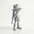 Mô hình 3D Goth Girl Figurine – Phong cách Gothic cho phim ảnh và truyền hình - Thumbnail 2