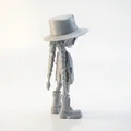 Mô hình 3D Goth Girl Figurine – Phong cách Gothic cho phim ảnh và truyền hình - Thumbnail 3
