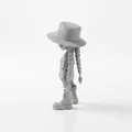 Mô hình 3D Goth Girl Figurine – Phong cách Gothic cho phim ảnh và truyền hình - Thumbnail 4