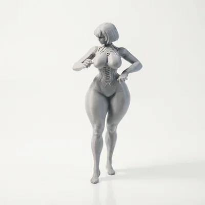Mô hình nhân vật Anime Goth Girl in 3D