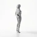 Mô hình tượng Goth Lady dành cho phim & truyền hình để in 3D - Thumbnail 3